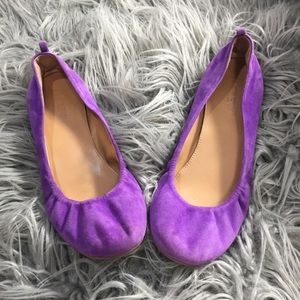 J Crew Purple Flats